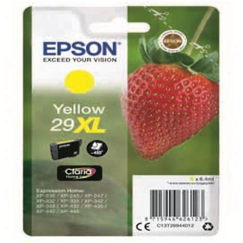 Epson Cartridge Ink Yellow Series 29xl Strawberry T2994 8715946626123