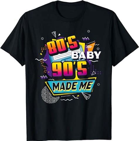 80s Baby 90s Made Me Born In The 80s Aesthetic T Shirt