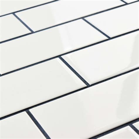 EliteTile Prospect 4 X 11 75 Ceramic Subway Tile In White Wayfair