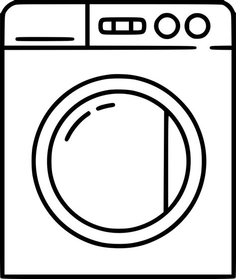 Washing Machine Comments Washing Machine Line Icon Clip Art Library