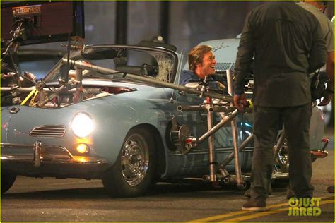 Brad Pitt Sticks His Tongue Out Between Takes for 'Once Upon a Time in Hollywood': Photo 4120277 ...