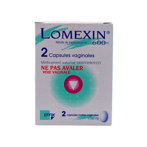 Lomexin 600mg Boite De 2 Capsules Vaginales