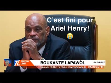 Flash Se fini pou Ariel Henry Entènasyonal la finalman lage Ariel nan