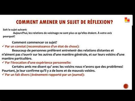 Comment R Diger L Introduction D Un Sujet De Production Crite Le