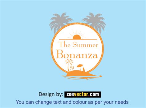 Summer Vector Logo Free - Vector Design - Cdr, Ai, EPS, PNG, SVG