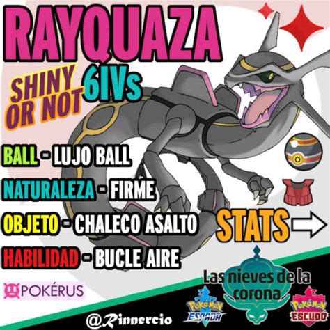 Rayquaza Competitivo Shiny Or Not Ivs Pokemon Espada Escudo Dlc