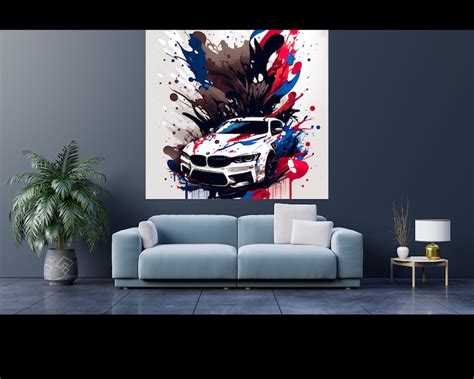 Bmw Inspired Digital Art Digital Car Print Car Poster Bmw