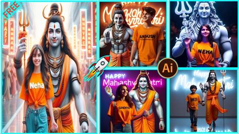 Maha Shivratri D Ai Images Editing Tutorial Bholenath Boy Name Ai