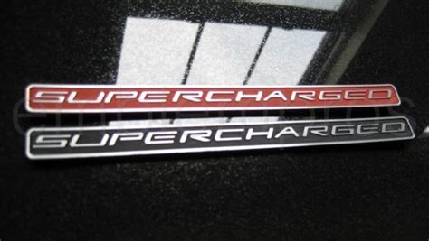 Brushed Metallic Supercharged Tag Emblem Badge C5 C6 Ebay