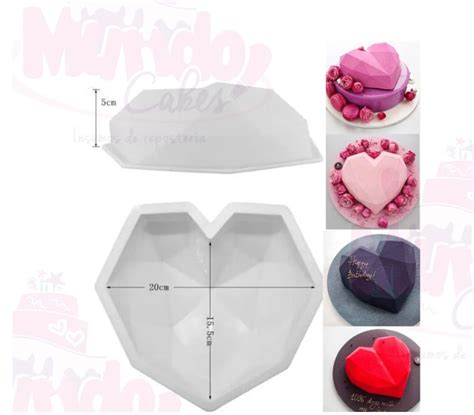 Molde Coraz N Diamante Cm Mundo Cakes