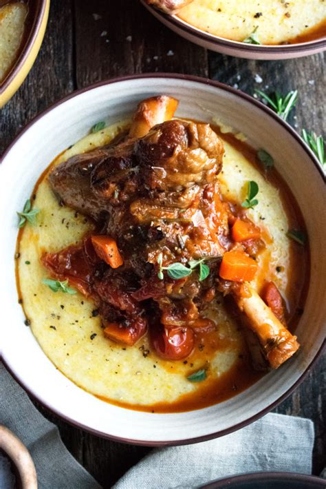 Braised Lamb Shanks With Creamy Polenta The Original Dish