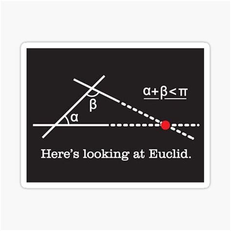 Heres Looking At Euclid Sticker For Sale By Bhconn Redbubble