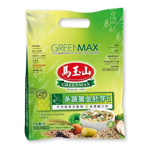 GREENMAX CEREAL SERIES 30g X12Packs 马玉山米糊系列BLACK SESAME BLACK BEAN 5