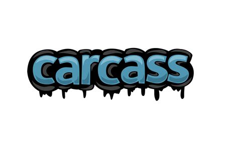 CARCASS writing vector design on white background 9280161 Vector Art at ...