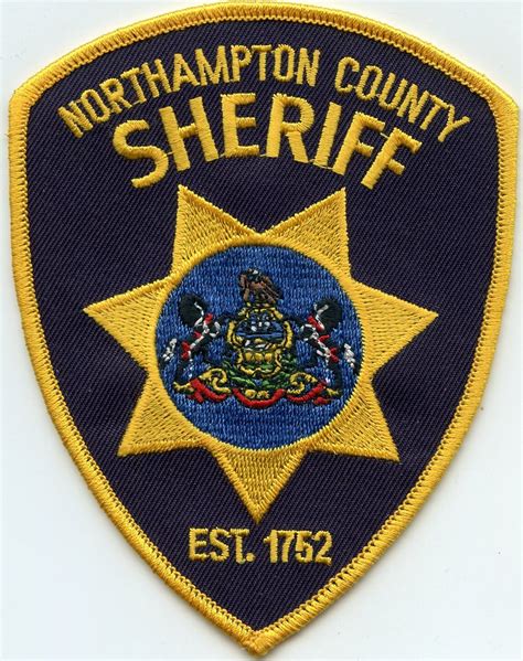 Northampton County Pennsylvania Pa Sheriff Police Patch Ebay