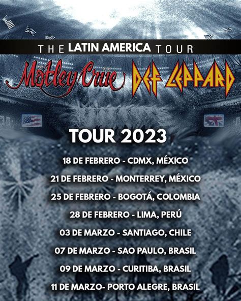 Latin Tour Def Leppard Y Mötley Crüe 2023