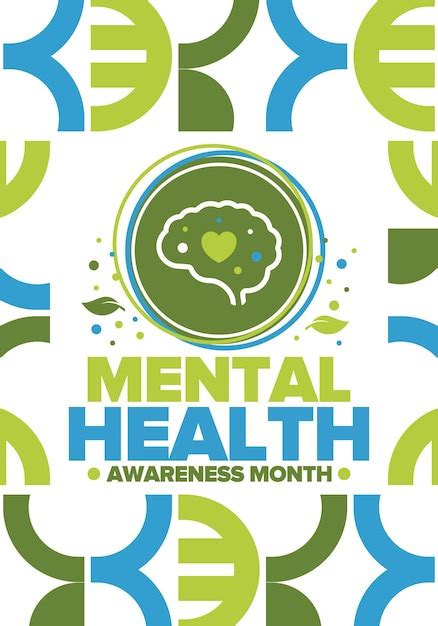 Premium Vector Mental Health Awareness Month In United States Raising