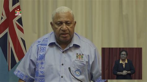 Fijian Prime Minister Delivers A Statement YouTube