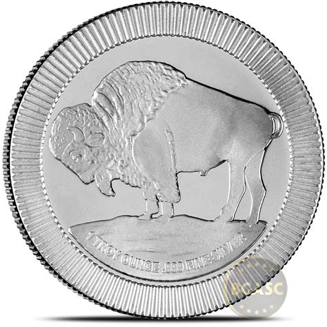 1 oz Silvertowne Buffalo Stackable Silver Round (New) l BGASC™