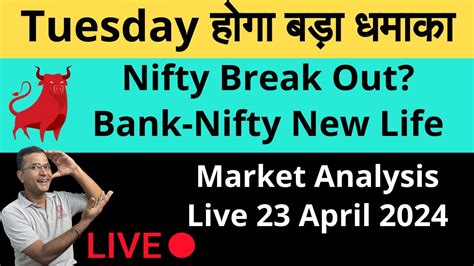 Nifty Prediction And Bank Nifty Analysis For Tuesday 23 April 24 Bank