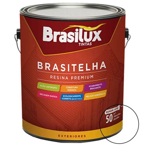 Resina Telhas Base d Água 3 6L Incolor Brasilux na Elos