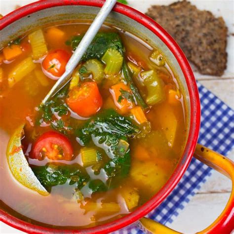 Italian Vegan Garbanzo Bean Soup - Vegan Heaven