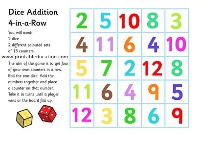 Addition Games To Learn Maths Easily | PrintablEducation