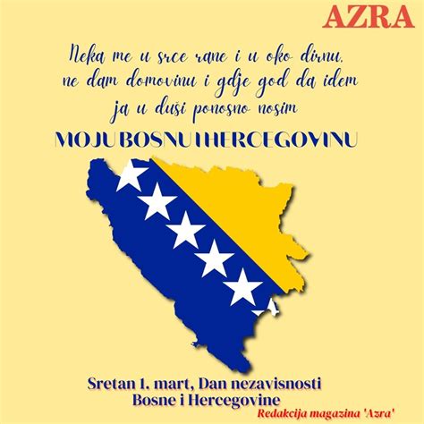 Sretan 1 Mart Dan Nezavisnosti BiH