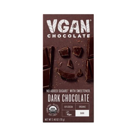 Vgan Chocolate Vegan Dark Chocolate Bar Units Kroger