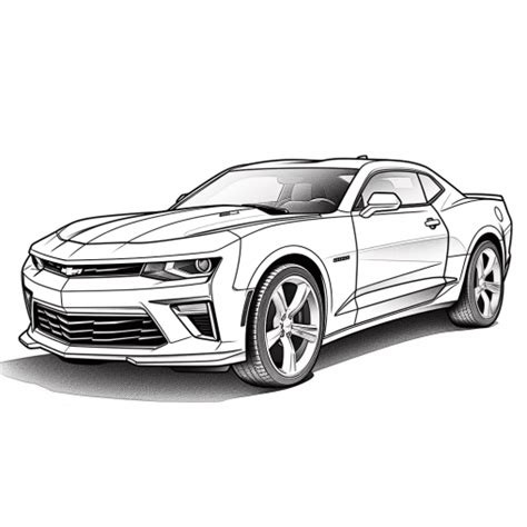 Printable Camaro Coloring Pages Free For Kids And Adults