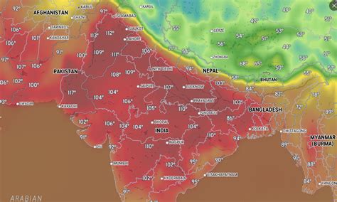 Map Of India Weather - Aloise Marcella