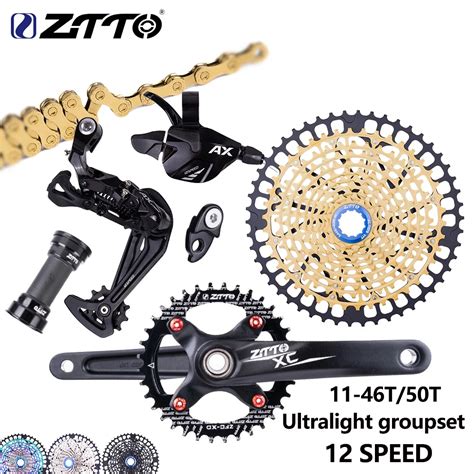 Ztto Mtb Bike 1x12 Speed Groupset 12s Rear Derailleur Shifter Crankset