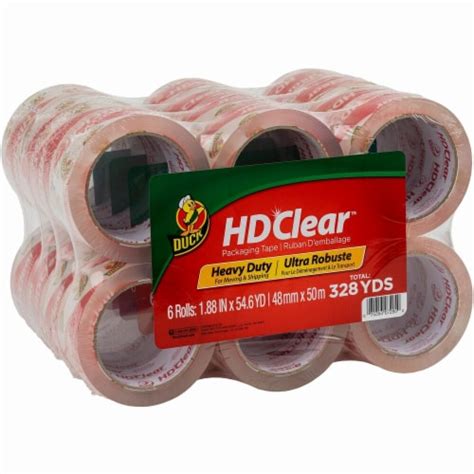 Duck Heavy Duty Carton Packaging Tape X Yds Clear Pack