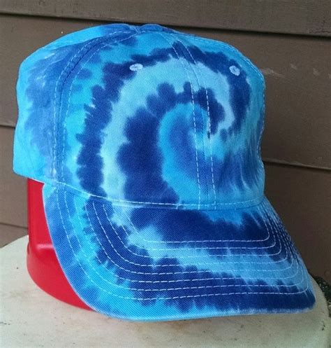 Tie Dye Hat Blues Tie Dye Baseball Cap