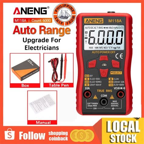 Aneng M A Auto Multi Tester Range Digital Multimeter Portable