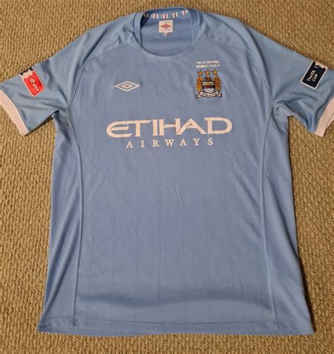 Manchester City Home Football Shirt Sponsored By Etihad