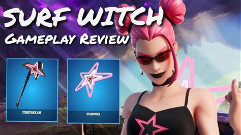 Surf Witch Skin Gameplay Fortnite Review Demon Beach Set Youtube