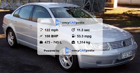 Volkswagen Passat TDI 110 (B5) specs (1999-2001), performance ...