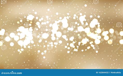 Gold Bokeh Lights Background Design Stock Vector - Illustration of illuminated, defocused: 162844432