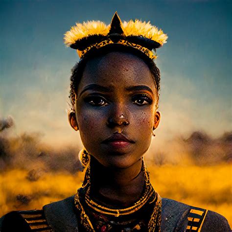 A Beautiful Young African Zulu Princess Adorned With Tri Bbfebbd3 Fab7