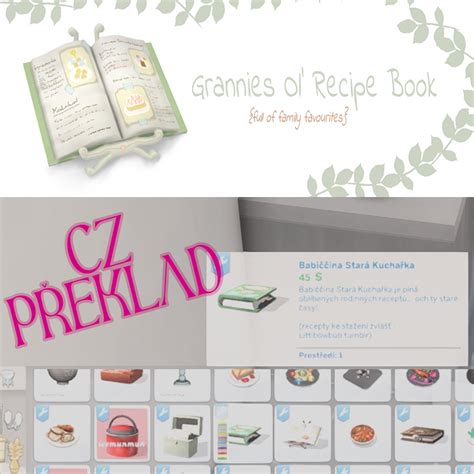 Grannies Cookbook CZ - Screenshots - The Sims 4 Mods - CurseForge