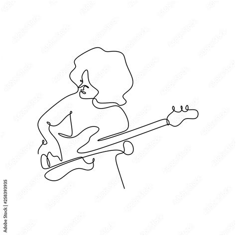 continuous line drawing of a jazz instrument. Stock Vector | Adobe Stock