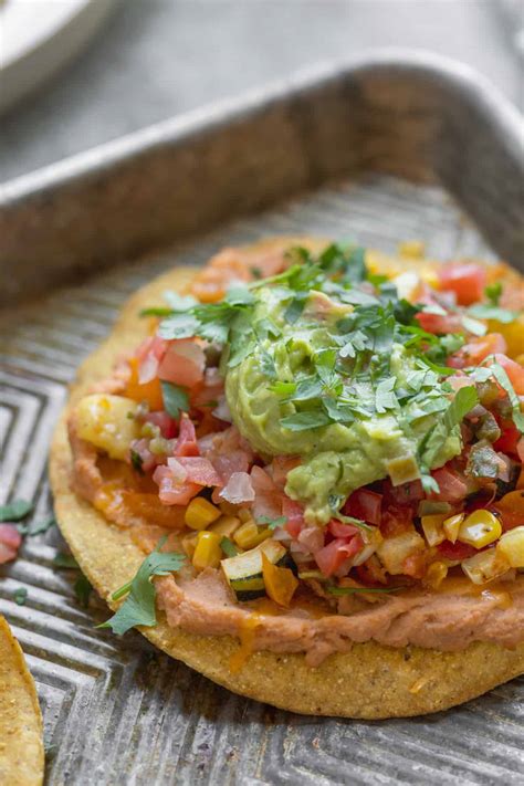 Roasted Vegetable Tostadas Delish Knowledge