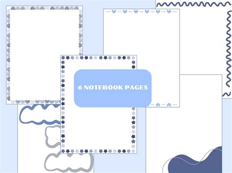 kids printable notebook pages kids journal pages etsy