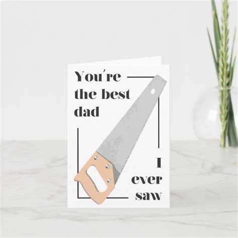 Dad Pun Birthday Father S Day Card Best Dad Zazzle Father