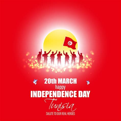 Premium Vector Vector Illustration Of Happy Tunisia Independence Day