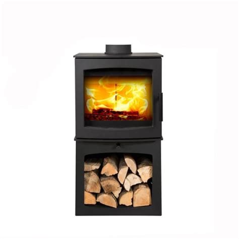 Mi Fires Small Tinderbox Kw Defra Wood Burning Stove With Log Box