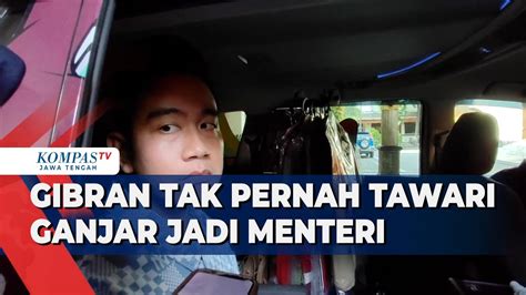 Gibran Tak Pernah Tawari Ganjar Jadi Menteri YouTube