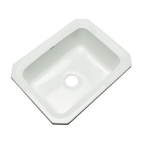 Thermocast Rochester Undermount Acrylic 25 In Single Bowl Kitchen Sink