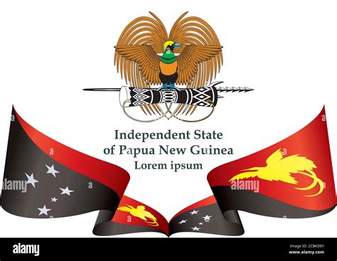 Flag of Papua New Guinea, Independent State of Papua New Guinea ...